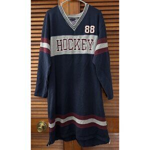 Tommy Hilfiger Athletics Division 042 Hockey 88 Nightshirt Adult Size Large VTG